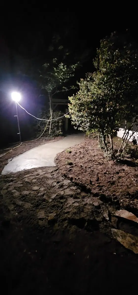 Het pad wordt uitgezet